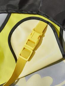 Batman X PETSIN Collaboration Waterproof Printed Pet Dog Raincoat For Small, Medium & Large Dogs, Full Body Coverage, Breathable Fabric, Comfortable & Flexible Fit, Cool Graphic Design, Universal Rain Gear For Cats & Dogs, Cross-Border Pet Supplies, Practical For Rainy Days, A Must-Have For Cool Pets - Black - View 7