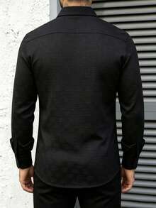 Manfinity Homme Textured Black Jacket Is The Ideal Choice For Everyday Wear. - Black - View 2