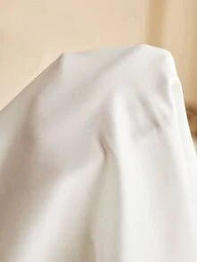 Côtesoire 大尺碼女款純色對比蕾絲喇叭袖晨袍與細肩帶睡裙睡衣套裝 - 彩色 - 查看 8