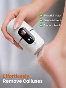 Teckwe Rechargeable Two In One Electric Foot Grinder, Fashionable In Shape, Mini Portable Body, Removing Calluses And Dead Skin On Feet, Multi-Function, Nail Polish And Nail Removal, Nail Gel Removal, 400mAh Rechargeable Battery, USB Charging - Multicolor - View 3