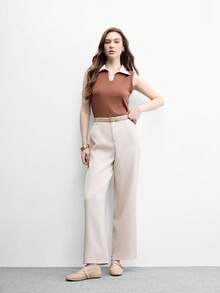CUCCOO BIZCHIC 女款經典時尚簡約圓頭平底鞋，網紗設計，透氣舒適，氣質百搭女鞋 - 香檳色 - 查看 11