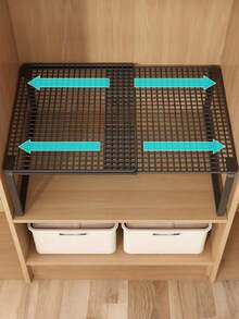 Extensible Vertical Wardrobe Storage Rack - Adjustable Height Space Saver For Clothes & Shoes. Sturdy & Easy To Install Closet Organizer. Simple Design Home Organization System For Household Storage. - Multicolor - View 5