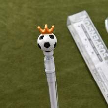 8支 Chenxi 浮空磁力凝膠筆，創意籃球與足球運動主題新奇筆，可愛卡通磁浮黑墨水筆，適合學生，趣味文具禮物 - 多色 - 查看 2