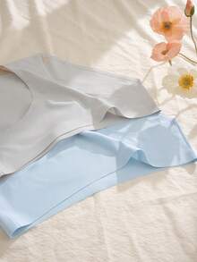 SHEIN 女款純色彈性腰舒適三角內褲 9 件組 - 彩色 - 查看 4