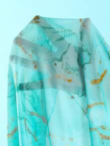Sirith Swim Oasis 2件套女士春夏随机海星印花吊带长裙高端连体泳衣套装 - 彩色 - 查看 7