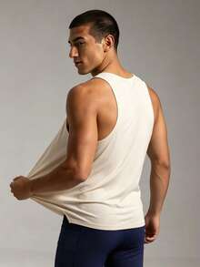 Coreblaze Men's Colorblock Casual Versatile Daily Travel Sports T-Shirt - Baby Blue - View 2
