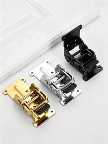 Heavy Duty Self-Locking Foldable Support Bracket, 90° Lock Fold Table Leg Hinge, Black Metal Fold Hardware For Workbench Desk Cabinet Furniture DIY Project, Come With Install Screws - multicolor - View 2