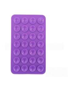 1pc Double-Sided Silicone Suction Phone Holder – Reusable Washable Pad, Strong Non-Slip Grip, No Glue Residue For Car/Desk/Mirror - Multicolor - View 7