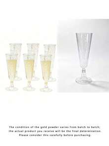 20/10PCS 150ml Reusable Champagne Glasses, Suitable For Parties, Gatherings, Cold Drinks, Birthdays, Valentine'S Day, Weddings, And Large Events - Multicolor - View 11