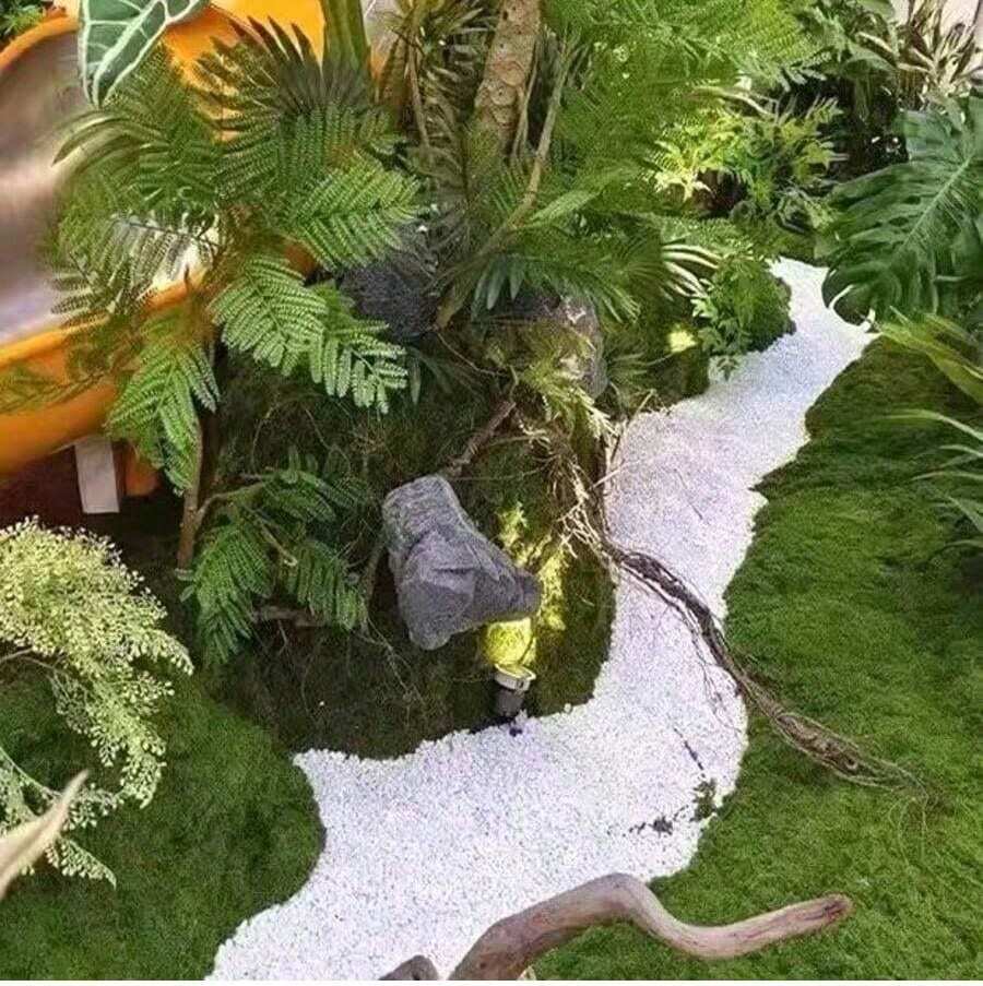 1入人造苔蘚地毯 仿真苔蘚草坪墊 桌面迷你花園裝飾盆栽覆蓋飾品 適用居家、婚禮與派對布置 - A - 查看 1