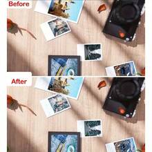 A4 Self-Adhesive Holographic Cold Lamination Film, Cracked Glass Effect Vinyl Protector, Waterproof Scratchproof Laminate For Stickers, Art Prints & DIY Projects - multicolor - View 3