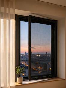Multi Functional High-Density Mosquito Proof Window Screen, Repair Accessories For Terraces, Balconies, Gardens And Windows, Garden Privacy Screens, Mosquito Nets, Fence Nets, Fiberglass Mesh, Can Be Cut, Washed, Easy To Replace/Install/DIY - Black - View 5