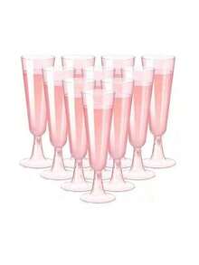 20/10PCS 150ml Reusable Champagne Glasses, Suitable For Parties, Gatherings, Cold Drinks, Birthdays, Valentine'S Day, Weddings, And Large Events - Multicolor - View 6