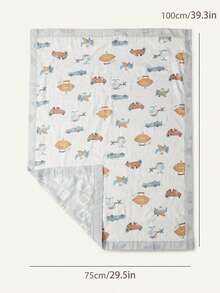 Cozy Pixies 1 Piece Can Be Used On Both Sides, Cute Pattern Printed Baby Four Seasons Comfortable And Soft Blanket, Suitable For Daily Use Of Newborns, Easy To Ca - Multicolor - View 9