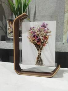 2Pcs/Set Versatile Acrylic Photo Frame With Wooden Stand - Perfect For Displaying Photos, 4x6 Inch 6x8 Inch Photo Frame,Double-Sided Desktop Display, Wedding Photo Frame Decoration Christmas Father's Day Mother's Day Valentine's Day - multicolor - View 4