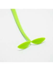 1pc /3pcs Lucky Clover Silicone Shaker Gel Pen - Creative Leaf-Themed Silicone Gel Pen / Floral-Shaped Signature Pen - green leaves - View 6