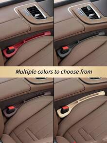 4Pcs Car Seat Gap Filler Storage Box Anti Drop Leak Proof Car Seat Crevice Organizer Multifunctional Side Pocket Console Storage Holder Phone Key Organizer Auto Interior Accessories Universal Car Decor - Multicolor - View 8