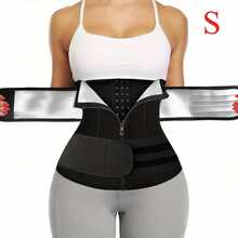Adjustable Body Shaper For Women With 3 Layers, Designed To Enhance Sweating And Trim The Waist, Featuring A Silver Sauna Effect And Functioning As A Corset Waist Trainer. - Multicolor - View 15