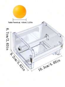 1 Buah Dispenser & Organizer Pita Perekat Transparan, Kotak Penyimpanan Pemotong Pita Washi Bening, Tempat Pita Perekat untuk Meja, Perlengkapan Alat Tulis Kantor dan Sekolah - Clear - View 7