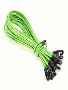 5/10 Heavy-Duty Elastic Ropes With Hooks And Tension Straps - Adjustable Multi-Purpose Binding Straps Suitable For Home, Travel, Camping Equipment | Durable Polyester/Rubber/Plastic Material, Windproof Folding Design, Car And Camping Accessories - Multicolor - View 11