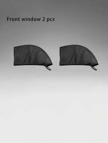 Universal Car Window Sun Shades, Front & Rear Side Window UV Protection Mesh Curtains, Heat Insulation, Mosquito Proof, Reflective Sun Visors, Protect Car Window Films - Multicolor - View 14