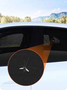 Universal Car Window Sun Shades, Front & Rear Side Window UV Protection Mesh Curtains, Heat Insulation, Mosquito Proof, Reflective Sun Visors, Protect Car Window Films - Multicolor - View 2