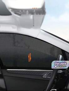 Universal Car Window Sun Shades, Front & Rear Side Window UV Protection Mesh Curtains, Heat Insulation, Mosquito Proof, Reflective Sun Visors, Protect Car Window Films - Multicolor - View 1