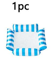 1pcspool, Pool Accessories, Pool Float, Swimming Pool, Inflatable Pool Float, Pool Party U-Shaped Candy-Colored Inflatable Water Lounge Hammock For Adults, Perfect Summer Floating Gear For Pool And Beach Parties, Ideal Summer - Multicolor - View 12