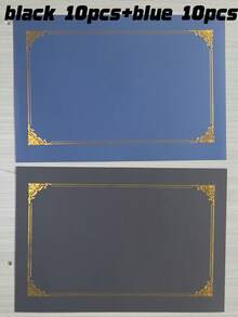 20/10 Gold Foil Certificate Folders Elegant Diploma Folders Are Suitable For 8.5x11-Inch Stationery Size Awards, Office And Academic Use. - Multicolor - View 7