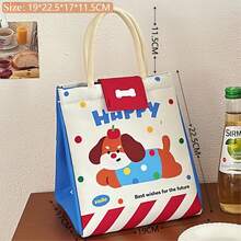 1 buah Tas Bekal Kawaii Kotak Bekal Lucu untuk Wanita Tas Bekal yang Dapat Digunakan Kembali Tas Tangan Tas Pendingin untuk Piknik dan Kerja - MultiWarna - View 9