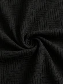 HIMLAND Camiseta de hombro caído de corte holgado para hombre en color liso - Gris Oscuro - Ver 7
