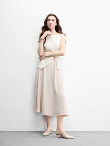 CUCCOO BIZCHIC French Commuter Thick Heel Closed Toe Sandals Women's Shoes Outside Wear - Off-white - View 5