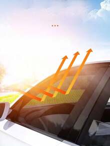 Universal Car Window Sun Shades, Front & Rear Side Window UV Protection Mesh Curtains, Heat Insulation, Mosquito Proof, Reflective Sun Visors, Protect Car Window Films - Multicolor - View 11