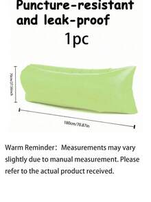 Outdoor Slouchy Automatic Inflatable Sofa Bag, Portable Inflatable Sofa Lounge Chair - No Pump Required Automatic Inflatable Slouchy Sofa/Air Mattress; Quick Inflation Portable Air Cushion Sofa, Waterproof Leak-Proof Polyester Fabric - Multicolor - View 7