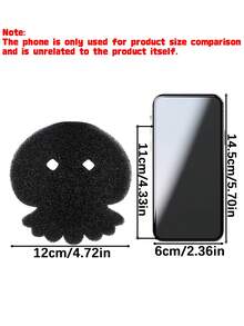 Pet Hair Remover Washing Machine Reusable Pet-Hair Catcher Lint Remover Balls Set Cute Dog Cat Hair Collector Lint Fluff Catcher For Removing Washing Machine Clothes Cleaning Tool - Black Jellyfish - View 3