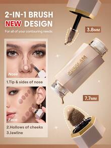 SHEGLAM Precision Sculpt 液態雙頭修容-Hazelnut Latte - Hazelnut Latte - 查看 2