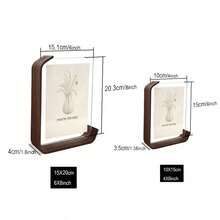 2Pcs/Set Versatile Acrylic Photo Frame With Wooden Stand - Perfect For Displaying Photos, 4x6 Inch 6x8 Inch Photo Frame,Double-Sided Desktop Display, Wedding Photo Frame Decoration Christmas Father's Day Mother's Day Valentine's Day - multicolor - View 12