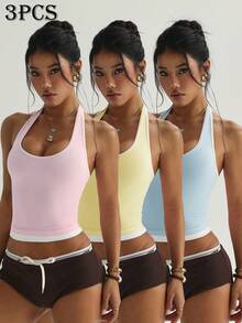 Velisys Velisys Women's Seamless Yoga Sports Tank Top - Multicolor - View 1