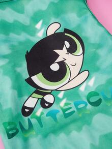 THE POWERPUFF GIRLS X PETSIN 1件可愛大眼女孩字母印花寵物背心，超柔軟親膚、透氣，讓您的貓或狗保持涼爽舒適，適合室內休息或戶外玩耍，為您的毛茸茸好友打造有趣的日常造型 - 彩色 - 查看 15