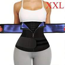 Adjustable Body Shaper For Women With 3 Layers, Designed To Enhance Sweating And Trim The Waist, Featuring A Silver Sauna Effect And Functioning As A Corset Waist Trainer. - Multicolor - View 18