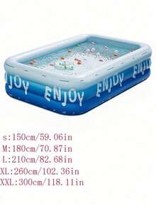 1pc Foldable Inflatable Swimming Pool, Portable Indoor/Outdoor Use No Electricity Required, 1-3/4 Person Capacity Double Layer Design, Holiday Party Music Festival, Inflatable Pool Float, Indoor/Outdoor - Antarctic Glacier Inflatable Swimming Pool - View 10