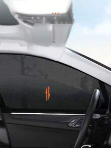 Universal Car Window Sun Shades, Front & Rear Side Window UV Protection Mesh Curtains, Heat Insulation, Mosquito Proof, Reflective Sun Visors, Protect Car Window Films - Multicolor - View 9