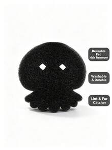 Pet Hair Remover Washing Machine Reusable Pet-Hair Catcher Lint Remover Balls Set Cute Dog Cat Hair Collector Lint Fluff Catcher For Removing Washing Machine Clothes Cleaning Tool - Black Jellyfish - View 4