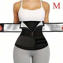 Adjustable Body Shaper For Women With 3 Layers, Designed To Enhance Sweating And Trim The Waist, Featuring A Silver Sauna Effect And Functioning As A Corset Waist Trainer. - Multicolor - View 16