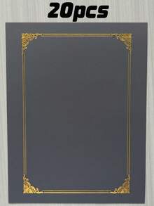 20/10 Gold Foil Certificate Folders Elegant Diploma Folders Are Suitable For 8.5x11-Inch Stationery Size Awards, Office And Academic Use. - Multicolor - View 9