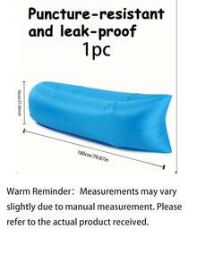 Outdoor Slouchy Automatic Inflatable Sofa Bag, Portable Inflatable Sofa Lounge Chair - No Pump Required Automatic Inflatable Slouchy Sofa/Air Mattress; Quick Inflation Portable Air Cushion Sofa, Waterproof Leak-Proof Polyester Fabric - Multicolor - View 8