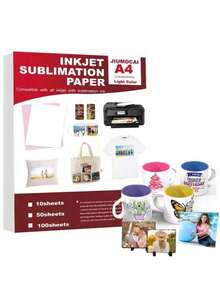 5sheets Sublimation Paper Heat Transfer Paper A4 For Any Sawgrass Inkjet Printer With Sublimation Ink For Mug T-Shirt 8.27x11.7inch - Baby Pink - View 1