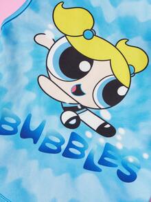 THE POWERPUFF GIRLS X PETSIN 1件可愛大眼女孩字母印花寵物背心，超柔軟親膚、透氣，讓您的貓或狗保持涼爽舒適，適合室內休息或戶外玩耍，為您的毛茸茸好友打造有趣的日常造型 - 彩色 - 查看 16
