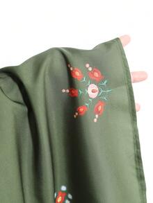 SHEIN LUNE 大码女士休闲碎花长裙，适合春夏度假穿着 - 彩色 - 查看 6