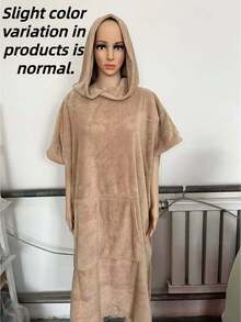 1 chiếc khăn choàng tắm bãi biển bằng nỉ microfiber màu trơn, siêu thấm hút, nhanh khô, mềm mại, thân thiện với da, không xơ, dạng áo choàng tắm cho lướt sóng, bơi lội, du lịch, tắm vòi sen, unisex, dùng ngoài trời và hồ bơi, làm quà tặng - Nhiều màu - Xem 14